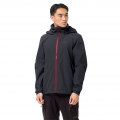 Jack Wolfskin All-Season Jacket Evandale (Hardshell, Hood, Rain- Weather Protection) ebony grey Men